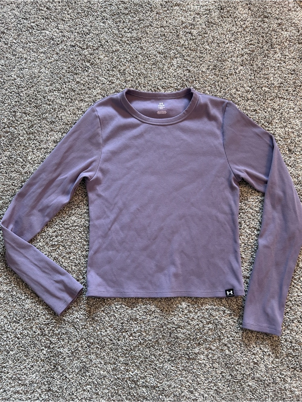 Under Armour Lavender Long Sleeve Crew Neck Top